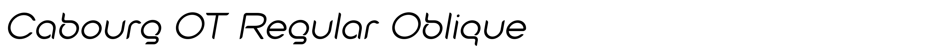 Cabourg OT Regular Oblique